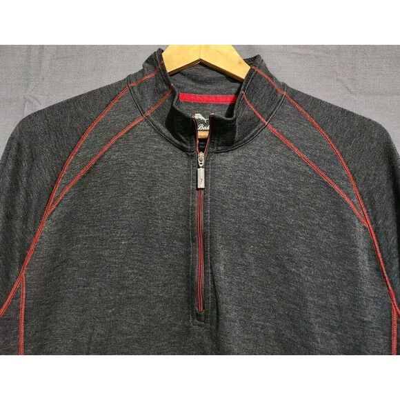 Tommy Bahama Other - Tommy Bahama Sweater Mens L‎ Rayon Blend 1/4 Zip Mock Neck Pullover Beach Casual